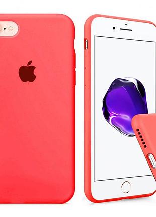 Чехол silicone full case для iphone 7 coral коралловый