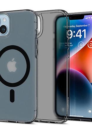 Чехол spigen matte black case with magsafe для iphone 13 pro