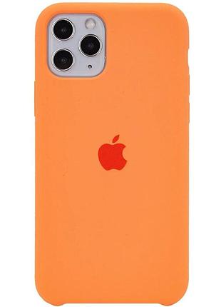 Чехол silicone case для iphone 11 pro max papaya оранжевый