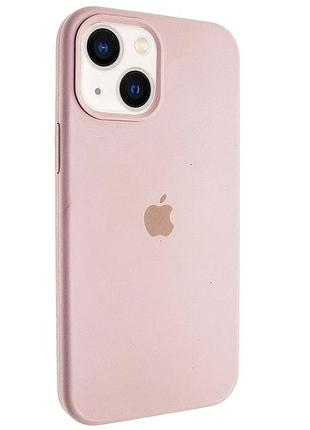Чохол silicone full case для iphone 13 pink sand (01) пудра