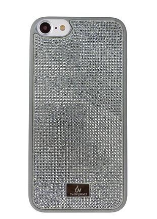 Чехол diamond the bling world case для iphone 8 (09) silver серебряный
