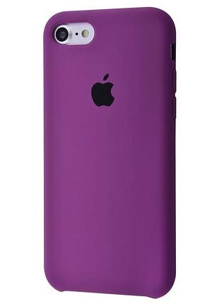 Чехол silicone case для iphone 8 purple фиолетовый