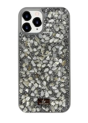Чехол diamond the bling world case для iphone 11 pro max (02) silver stone серебряный камень