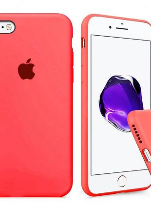 Чехол silicone full case для iphone 6 plus/6s plus coral коралловый