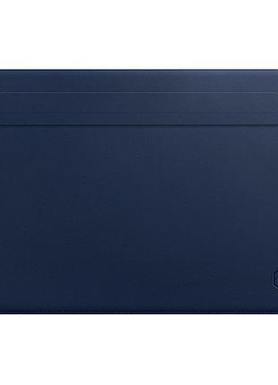 Чохол шкіряний для macbook pro 15.4 захист від подряпин з м'якою підкладкою синя