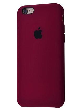 Чехол silicone case для iphone 6/6s marsala марсала