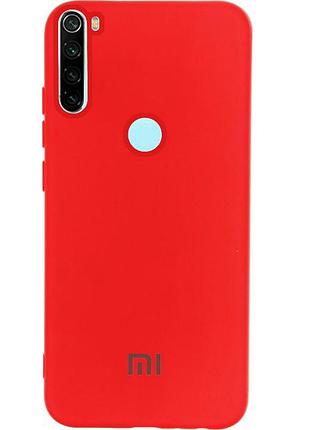 Чохол silicone case для xiaomi redmi note 8 (24) red червоний