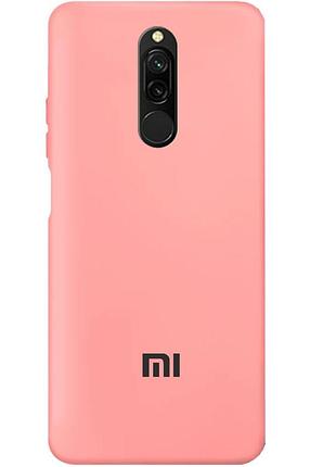 Чохол silicone case premium для xiaomi redmi 8 pink (04) рожевий