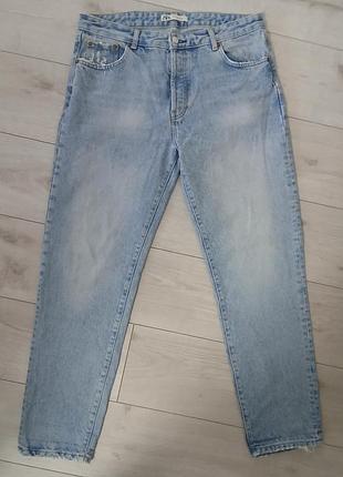 Мужские джинсы zara denimwear - regular fit (светло-голубые)