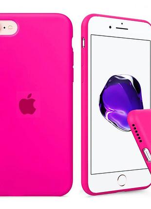 Чохол silicone full case se 2020 shiny pink яскраво рожевий