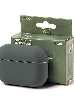 Чехол silicone case color box для airpods pro - atrovirens
