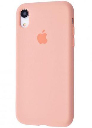 Чехол silicone case для iphone xr grapefruit грейпфрут