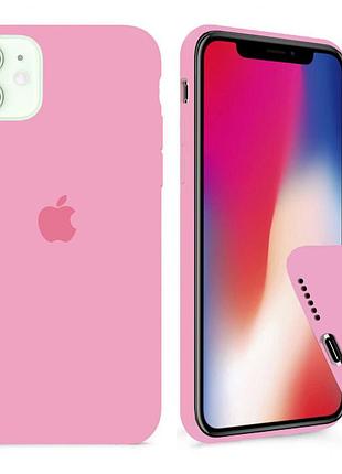 Чехол silicone full case для iphone 11 light pink розовый