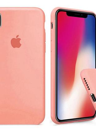 Чехол silicone full case для iphone xr peach оранжевый