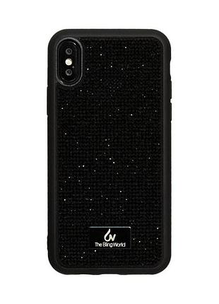 Чохол diamond the bling world case для iphone x/xs (07) black чорний