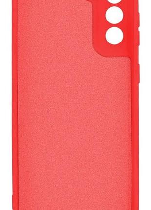 Чехол silicone case camera protective для samsung s21 plus (01) красный red 3