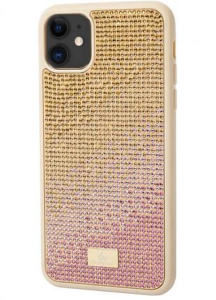 Чехол diamond the bling world case для iphone 12 (01) rose gold розово золотой