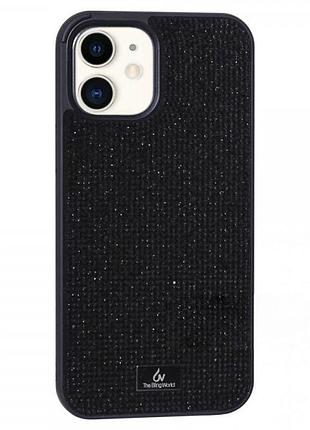 Чехол diamond the bling world case для iphone 12 (05) black черный