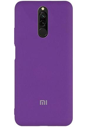 Чехол silicone case premium для xiaomi redmi 8 purple (14) фиолетовый