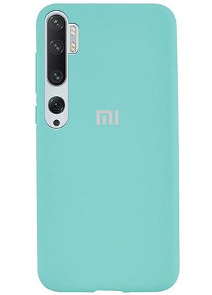 Чохол silicone case premium для xiaomi mi note10 turquoise (02) бірюза