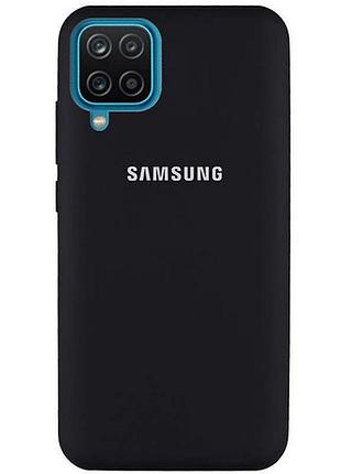 Чехол silicone case для samsung premium a42 black (03) черный