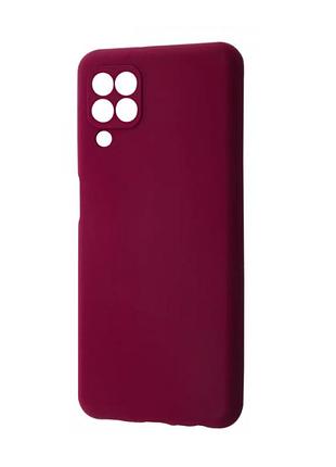 Чохол silicone case для samsung premium a22 5g marsala (23) марсала