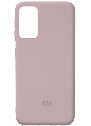 Чехол silicone case camera protective для xiaomi poco m4pro 5g pink sand (18) пудра