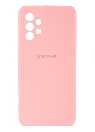 Чехол silicone case для samsung premium a73 light pink (17) розовый