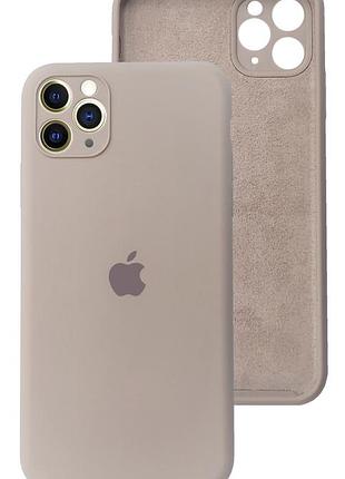 Чехол silicone case full camera protective для iphone 12 pro max lavander лаванда