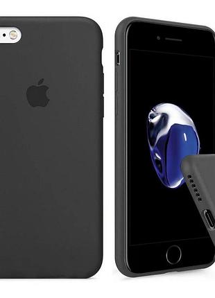 Чехол silicone full case для iphone 6 plus/6s plus dark grey темно серый