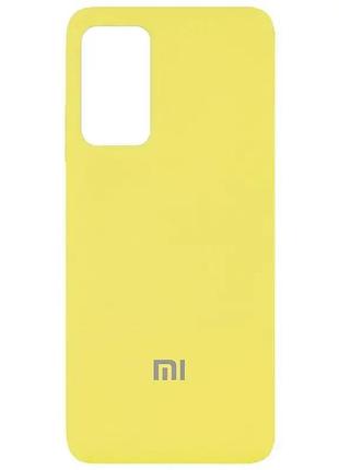 Чехол silicone case camera protective для xiaomi redmi note9t flash (06) лимонный