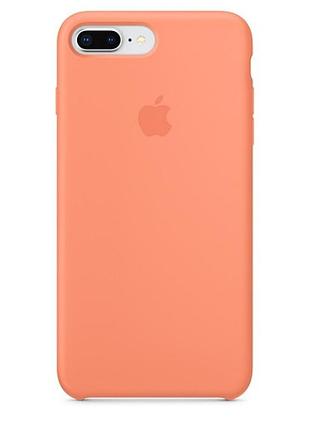 Чохол silicone case для iphone 8 plus peach жовтогарячий