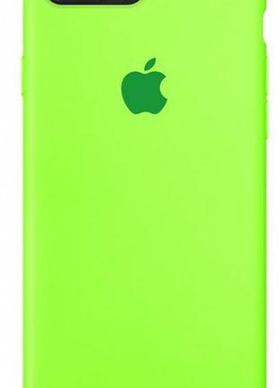 Чохол silicone case для iphone 7 plus party green яскраво-зелений