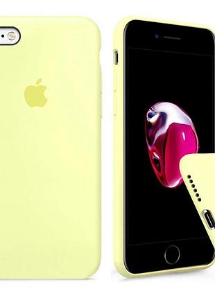 Чехол silicone full case для iphone 6/6s mellow yellow желтый