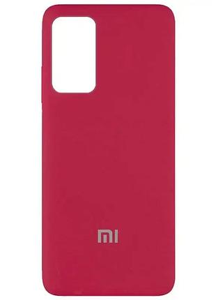 Чехол silicone case camera protective для xiaomi redmi note9t marsala (23) марсала