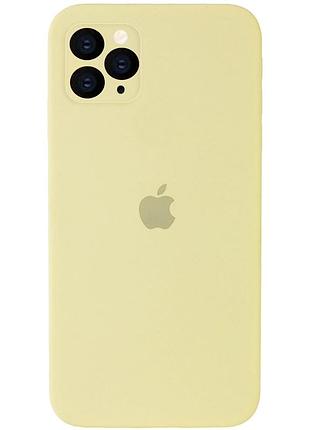 Чехол silicone full case camera square (квадратные) для iphone 11 pro max mellow yellow (32) желтый