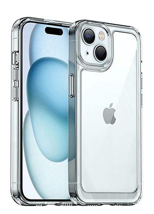 Чохол прозорий reinforced transparent для iphone 15