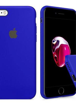 Чохол silicone full case для iphone 6/6s shiny blue електрик