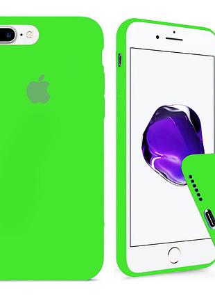 Чохол silicone full case для iphone 7 plus lime green салатовий
