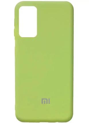 Чехол silicone case camera protective для xiaomi redmi note9t mint (19) мятный