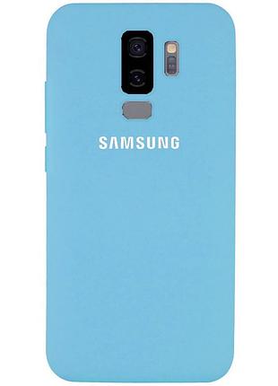 Чехол silicone case для samsung s9 plus (14) blue синий