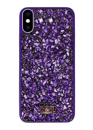 Чехол diamond the bling world case для iphone xs max (04) purple фиолетовый