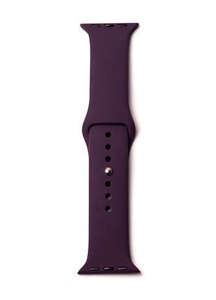 Ремешок силиконовый для apple watch 42 44 45 49mm защита от ударов marsala