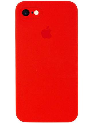 Чохол silicone full case camera square (квадратні) для iphone se 2020 red (24) червоний
