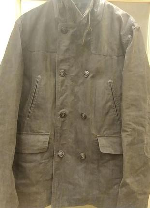 Элегантная вощеная куртка от massimo dutti (xl)