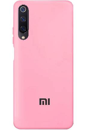 Чехол silicone case premium для xiaomi mi 9 light pink (17) розовый