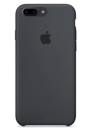 Чохол silicone case для iphone 7 plus dark grey темно-сірий