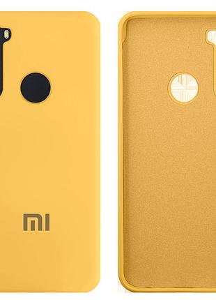 Чехол силиконовый full противоударный premium для xiaomi redmi note 8t (20) canary yellow жёлтый