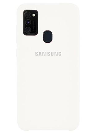 Чохол silicone case для samsung premium m30s/m21 white (09) білий