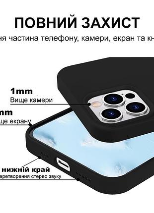 Чехол kassel silicone full case protective для iphone 15 pro max с микрофиброй черный black 4